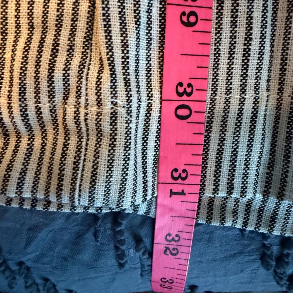 Gray Seersucker Wide-Leg Women's Pants - Picture 15 of 16